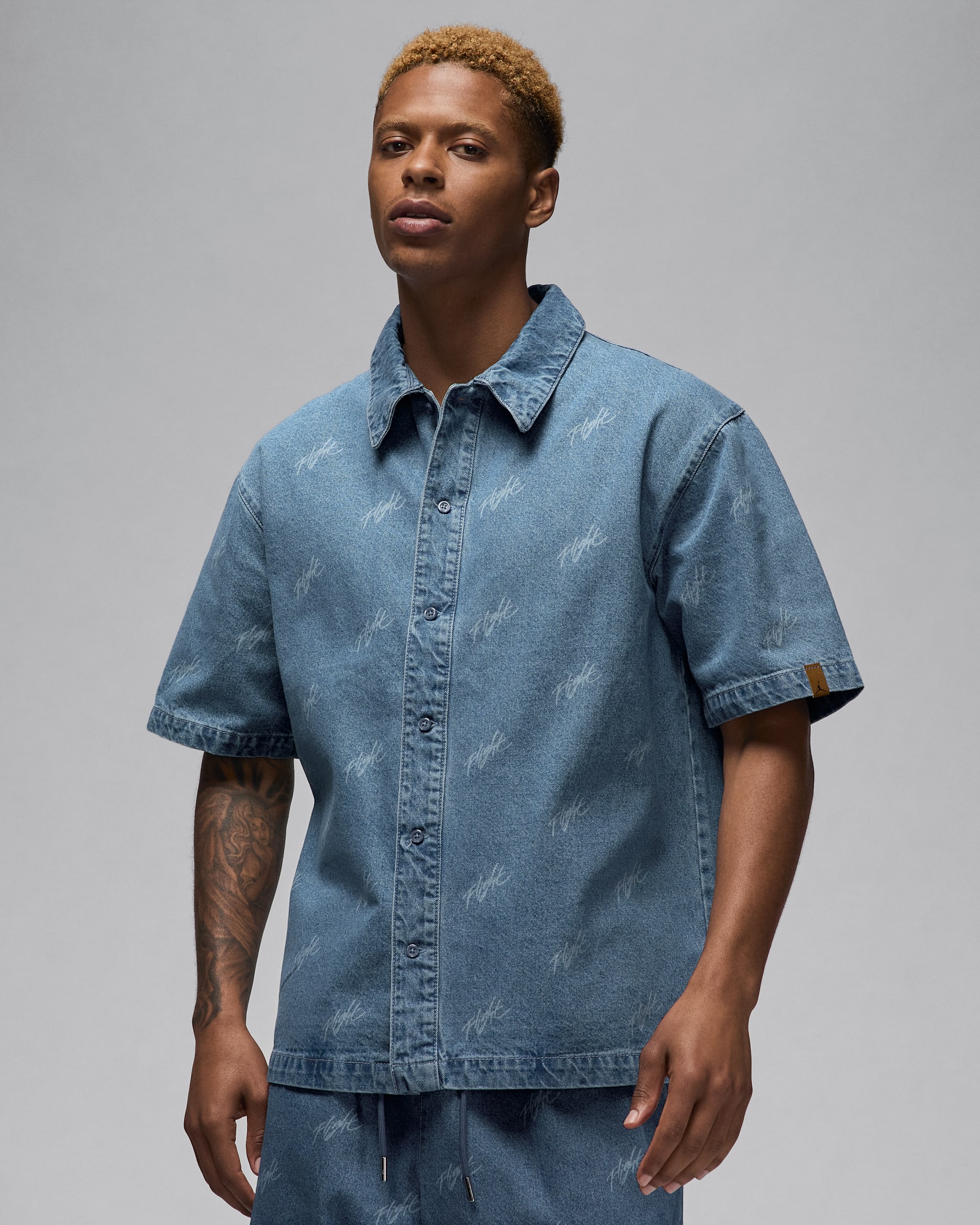 Jordan Flight Heritage Men's Denim Top. Nike ID